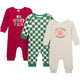 3-Pack Baby Seasonal Mix Lap Shoulder Footless Pajamas-Gerber Childrenswear Wholesale