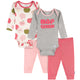 4-Piece Baby Girls Nap Queen Onesies® Bodysuits and Pants-Gerber Childrenswear Wholesale