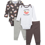 4-Piece Baby Neutral Miso Onesies® Bodysuits and Pants-Gerber Childrenswear Wholesale