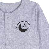 5-Pack Baby Boys Grey Heather Long Sleeve Bodysuits-Gerber Childrenswear Wholesale