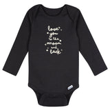 5-Pack Baby Boys Grey Heather Long Sleeve Bodysuits-Gerber Childrenswear Wholesale