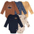 5-Pack Baby Boys Black Iris Long Sleeve Bodysuits-Gerber Childrenswear Wholesale