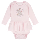 5-Pack Baby Girls Flowers Long Sleeve Bodysuits-Gerber Childrenswear Wholesale