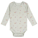 5-Pack Baby Girls Flowers Long Sleeve Bodysuits-Gerber Childrenswear Wholesale