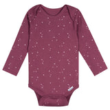 5-Pack Baby Girls Flowers Long Sleeve Bodysuits-Gerber Childrenswear Wholesale