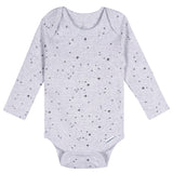 5-Pack Baby Neutral Tan Stars Long Sleeve Bodysuits-Gerber Childrenswear Wholesale