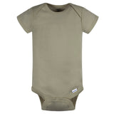 5-Pack Baby Boys Green/ Brown Short Sleeve Onesies® Bodysuits-Gerber Childrenswear Wholesale