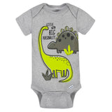 5-Pack Baby Boys Dino Short Sleeve Onesies® Bodysuits-Gerber Childrenswear Wholesale