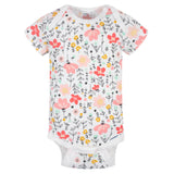 5-Pack Baby Girls Garden Floral Short Sleeve Onesies® Bodysuits-Gerber Childrenswear Wholesale
