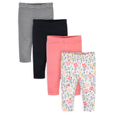 4-Pack Baby Girls Love You Organic Pants-Gerber Childrenswear Wholesale