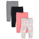 4-Pack Baby Girls Love You Organic Pants-Gerber Childrenswear Wholesale