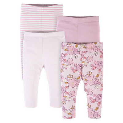 4-Pack Baby Girls Floral Pants-Gerber Childrenswear Wholesale