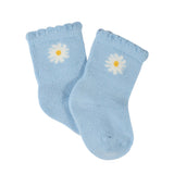 4-Pack Baby Girls Daisy Wiggle Proof™ Socks-Gerber Childrenswear Wholesale