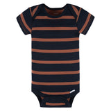 3-Pack Baby Boys Blue Short Sleeve Onesies® Bodysuits-Gerber Childrenswear Wholesale