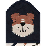 4-Piece Baby Boys Blue Hooded Towel & Washcloths Bath Set-Gerber Childrenswear Wholesale