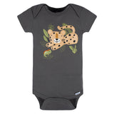 3-Pack Baby Boys Charcoal Short Sleeve Onesies® Bodysuits-Gerber Childrenswear Wholesale