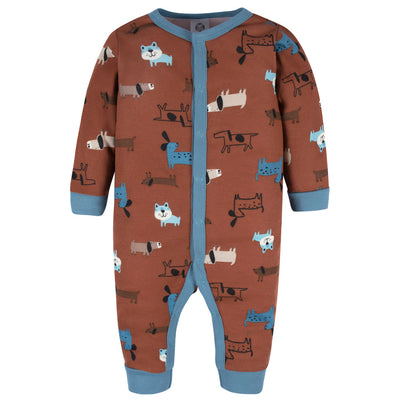 Baby Boys Rust Coverall-Gerber Childrenswear Wholesale