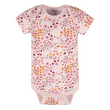 3-Pack Baby Girls Dark Pink Short Sleeve Onesies® Bodysuits-Gerber Childrenswear Wholesale