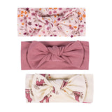 3-Pack Baby Girls Dark Pink Headbands-Gerber Childrenswear Wholesale