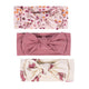 3-Pack Baby Girls Dark Pink Headbands-Gerber Childrenswear Wholesale