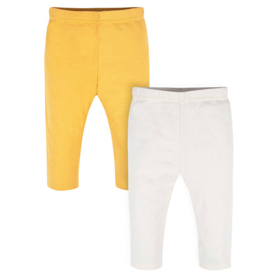 2-Pack Baby Girls Yellow Pants-Gerber Childrenswear Wholesale