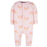 Baby Girls Pink Coverall-Gerber Childrenswear Wholesale