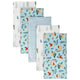 Modern Moments™ by Gerber® 5-Pack Baby Boys Blue Flannel Blankets-Gerber Childrenswear Wholesale