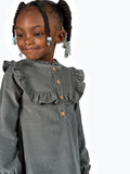 Infant & Toddler Girls Castro Gray Dress-Gerber Childrenswear Wholesale