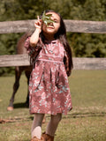 Infant & Toddler Girls Nutmeg Yoked Bow Dress-Gerber Childrenswear Wholesale