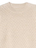 Infant & Toddler Girls Oatmeal Heather Puff Sleeve Sweater-Gerber Childrenswear Wholesale