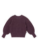 Infant & Toddler Girls Dark Grape Heather Puff Sleeve Sweater-Gerber Childrenswear Wholesale