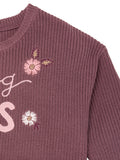 Infant & Toddler Girls Rose Taupe Sibiling Sweater-Gerber Childrenswear Wholesale