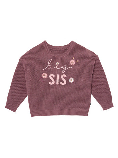Infant & Toddler Girls Rose Taupe Sibiling Sweater-Gerber Childrenswear Wholesale