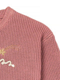 Infant & Toddler Girls Light Pink Embroidered Sweater-Gerber Childrenswear Wholesale