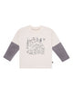 Infant & Toddler Boys Gray Graphic Long Sleeve T-Shirt-Gerber Childrenswear Wholesale