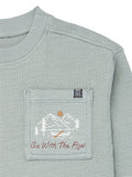 Infant & Toddler Boys Blue-Gray Drop Shoulder Long Sleeve T-Shirt-Gerber Childrenswear Wholesale