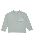 Infant & Toddler Boys Blue-Gray Drop Shoulder Long Sleeve T-Shirt-Gerber Childrenswear Wholesale
