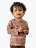 Infant & Toddler Boys Brown Drop Shoulder Henley T-Shirt-Gerber Childrenswear Wholesale