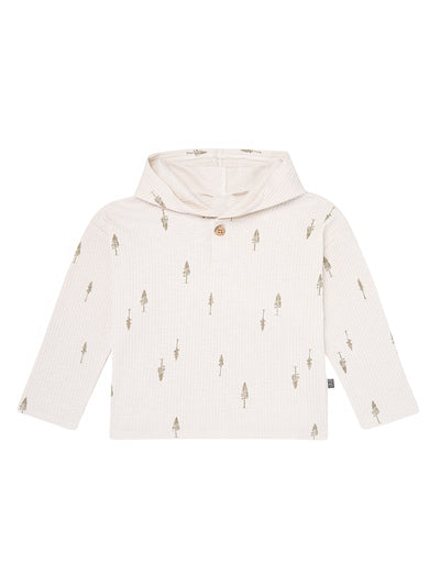 Infant & Toddler Boys Beige Hooded T-Shirt-Gerber Childrenswear Wholesale
