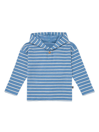 Infant & Toddler Boys Blue Hooded T-Shirt-Gerber Childrenswear Wholesale