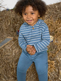 Infant & Toddler Boys Blue Seamed Sweatpants-Gerber Childrenswear Wholesale