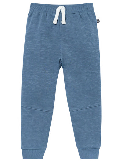 Infant & Toddler Boys Blue Seamed Sweatpants-Gerber Childrenswear Wholesale