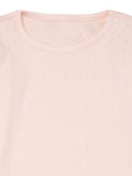 Infant & Toddler Girls Peach Blush Ruffle Hem Top-Gerber Childrenswear Wholesale