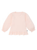 Infant & Toddler Girls Peach Blush Ruffle Hem Top-Gerber Childrenswear Wholesale