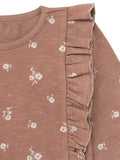 Infant & Toddler Girls Cinnamon Ruffle Crop Top-Gerber Childrenswear Wholesale