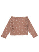 Infant & Toddler Girls Cinnamon Ruffle Crop Top-Gerber Childrenswear Wholesale