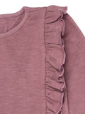Infant & Toddler Girls Rose Ruffle Crop Top-Gerber Childrenswear Wholesale