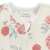 Baby Girls Ivory Cabbage Rose Romper-Gerber Childrenswear Wholesale