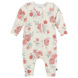 Baby Girls Ivory Cabbage Rose Romper-Gerber Childrenswear Wholesale