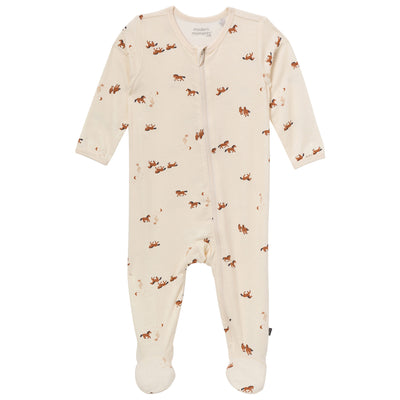CASE OF: Baby Boys Beige Mini Horses Sleep 'N Play-Gerber Childrenswear Wholesale